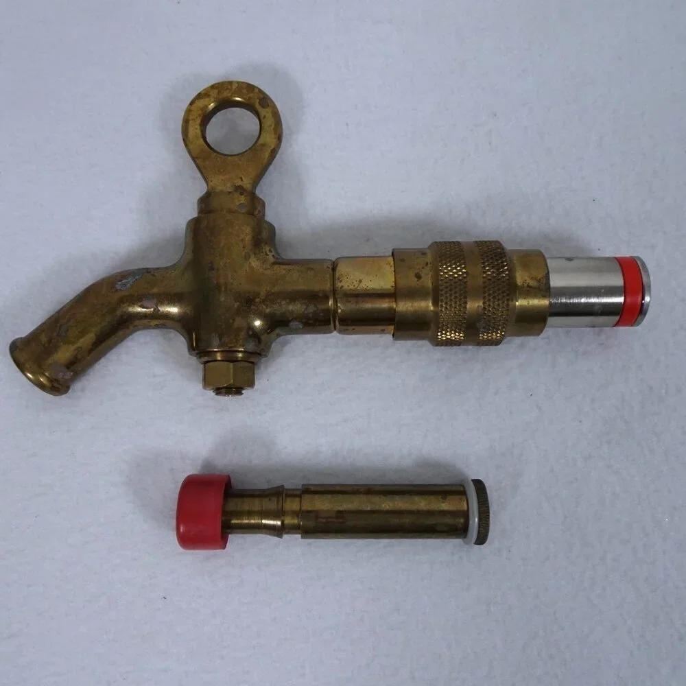 Antique Brass Beer Barrel Keg Tap Parts Spigot Valve Patina